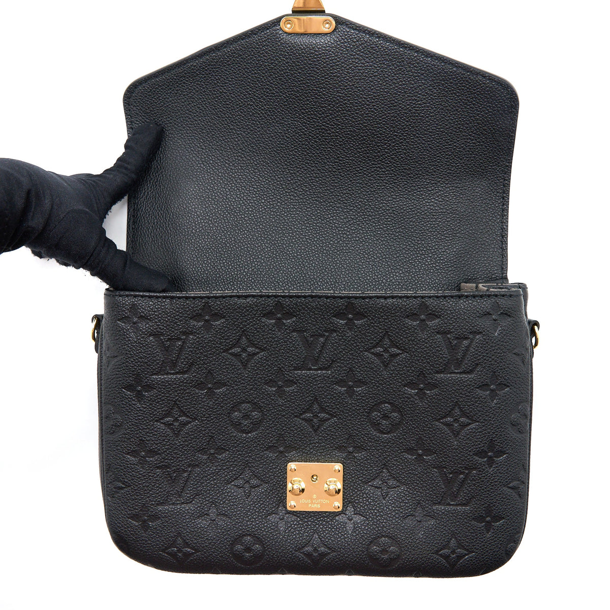 Louis Vuitton Pochette Metis Monogram Empreinte Black GHW (New Version)