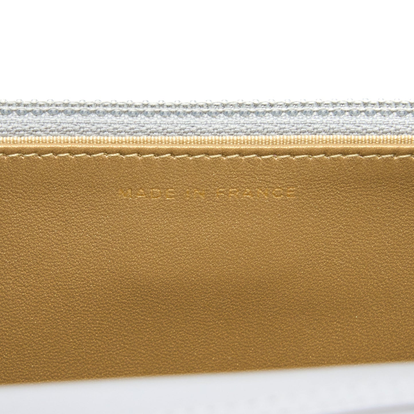 Chanel Pearl Crush Wallet on Chain Lambskin Light Grey GHW (Microchip)