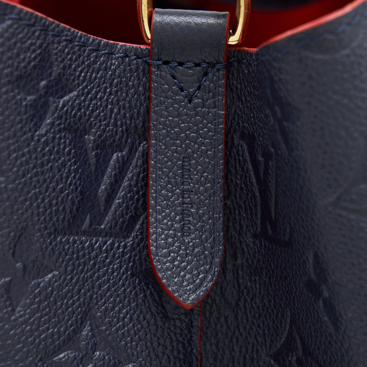 Louis Vuitton Neonoe Monogram Empreinte Marine Rouge GHW