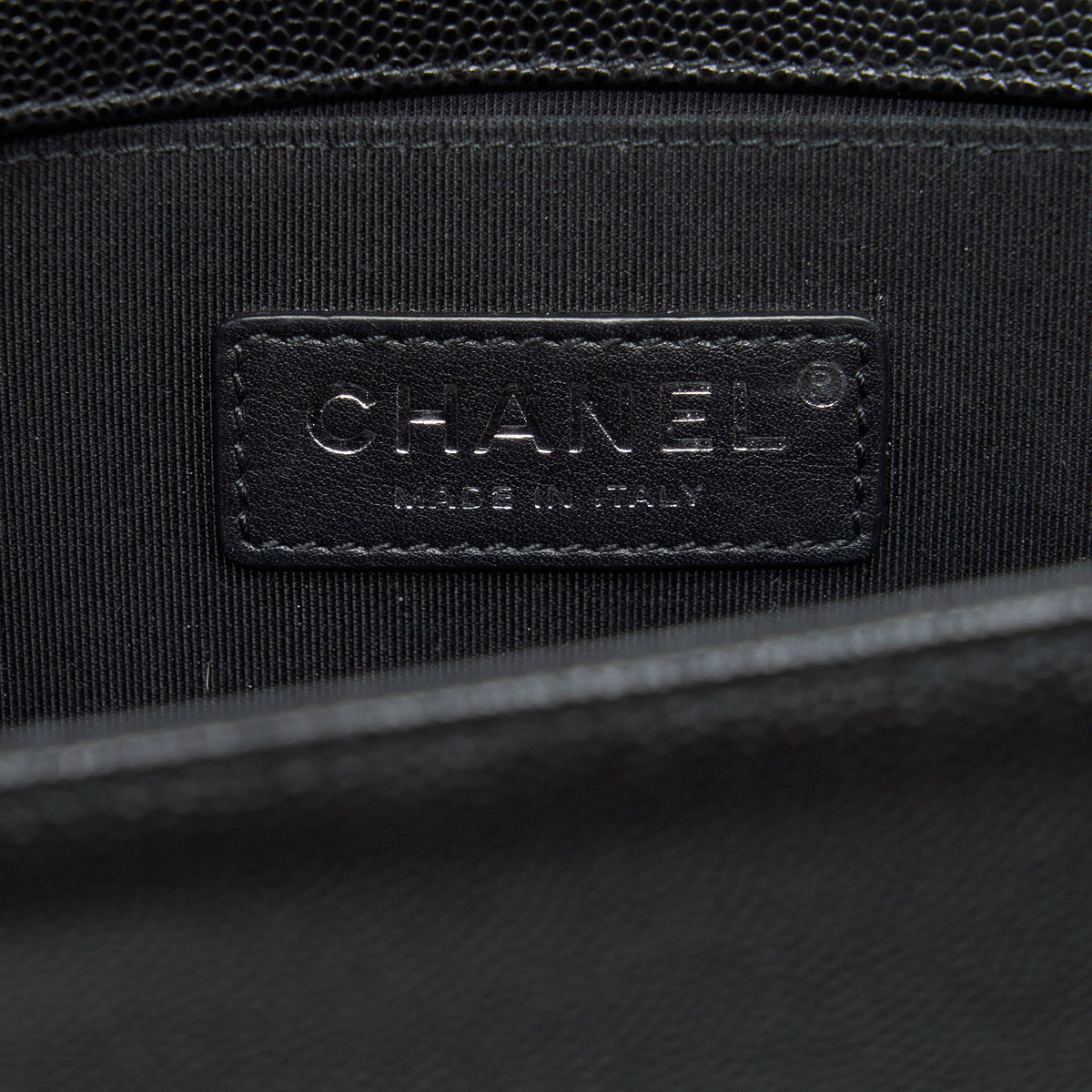 Chanel Small Boy Bag Caviar Black Ruthenium Sliver Hardware