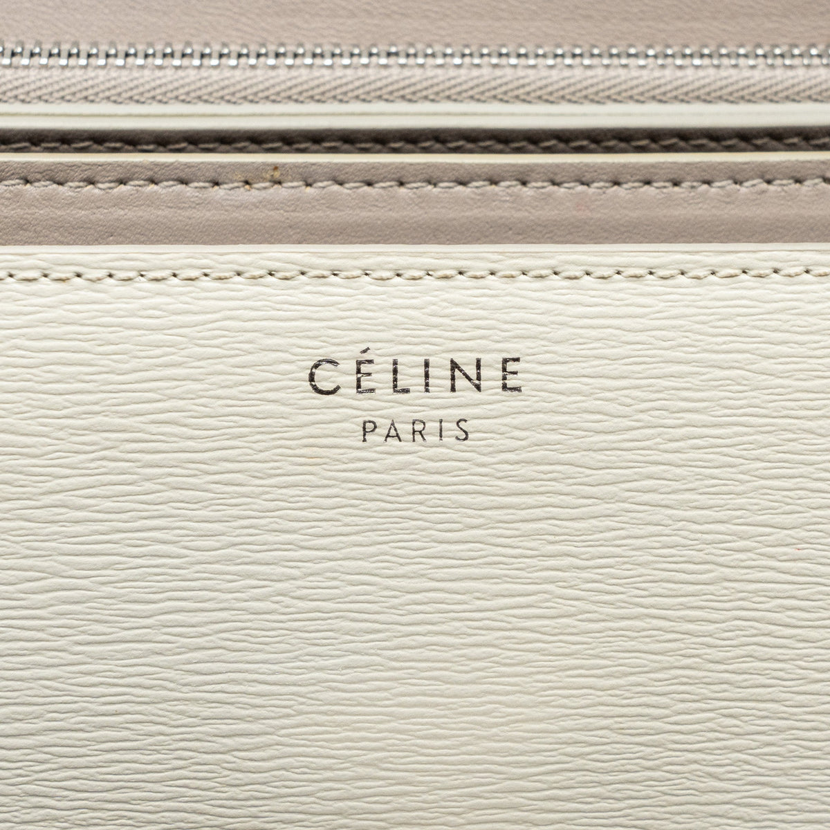 Celine Medium Classic Box Bag Calfskin White SHW