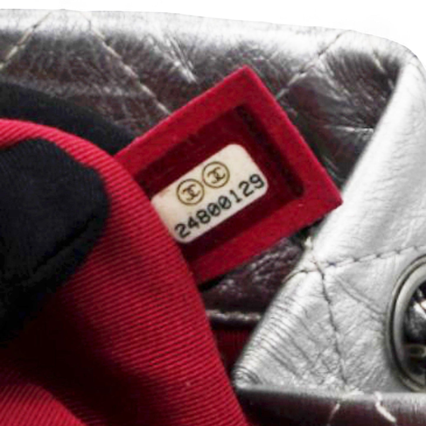 Chanel Metallic Crumpled Calfskin Quilted Gabrielle Backpack Silver