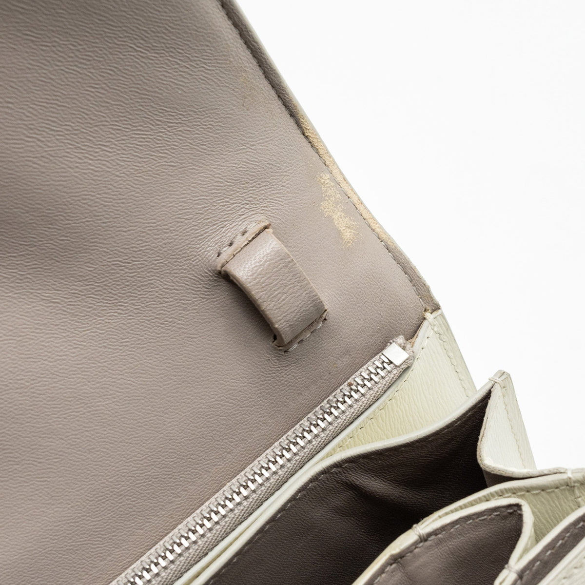 Celine Medium Classic Box Bag Calfskin White SHW