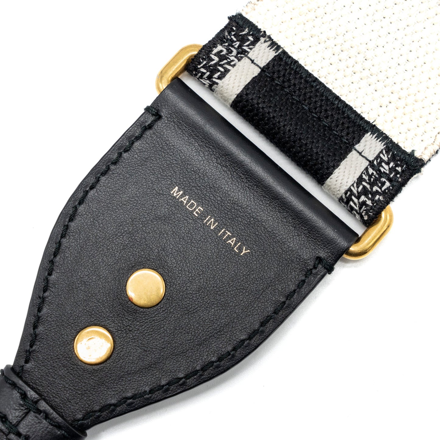 Dior Shoulder Strap Oblique Canvas Black GHW