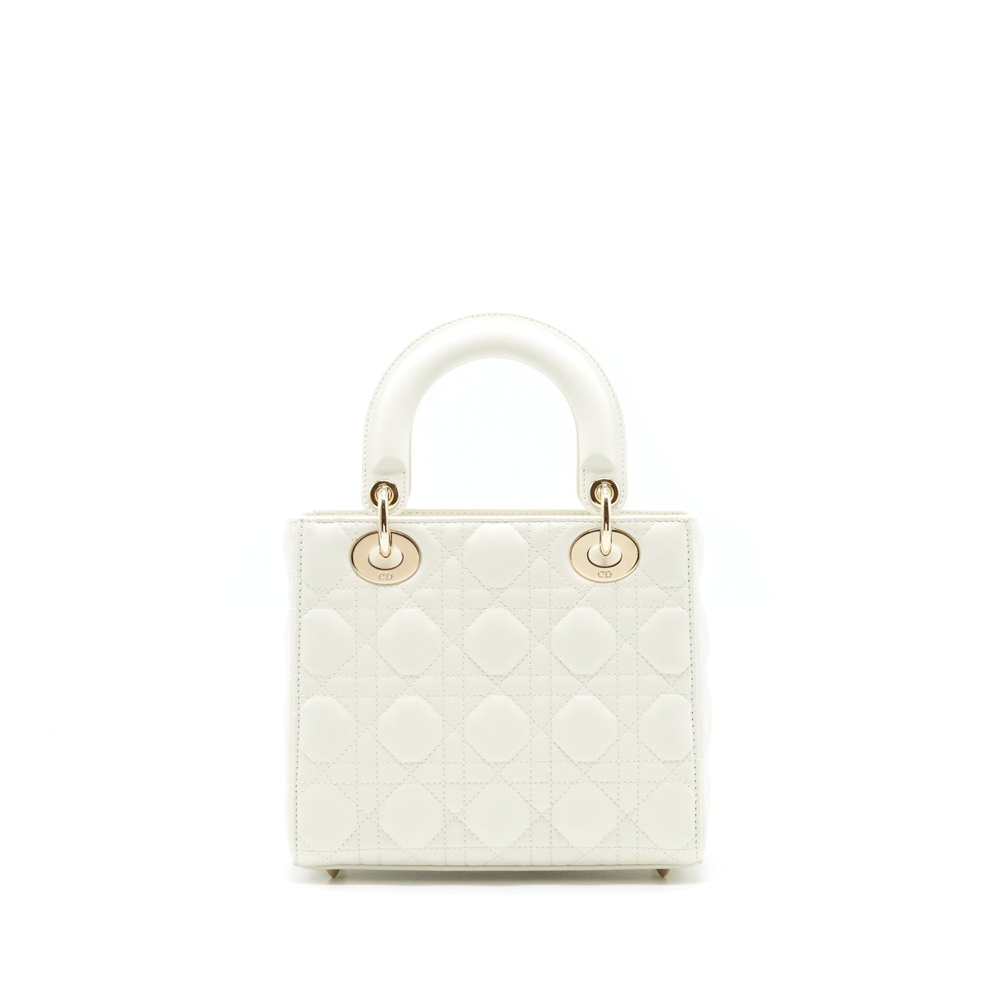 Dior Small Lady Dior my ABCDior Bag WHITE LGHW