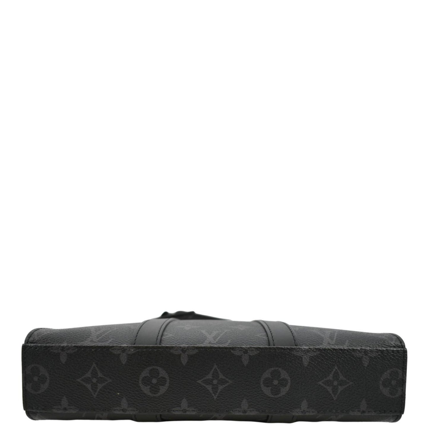 LOUIS VUITTON Sac Plat Monogram Eclipse Tote Shoulder Bag Black