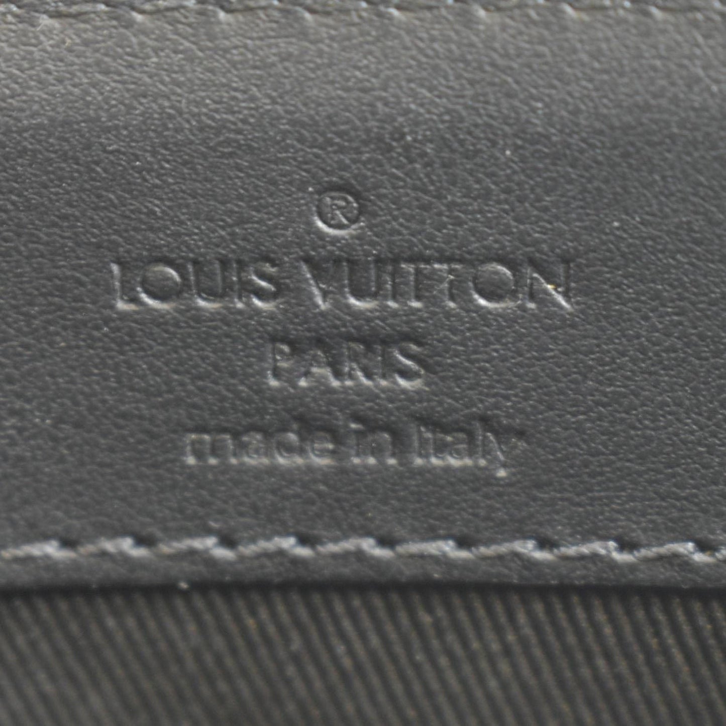 LOUIS VUITTON Sac Plat Monogram Eclipse Tote Shoulder Bag Black