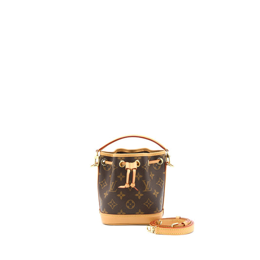 Louis Vuitton Nano Noe Monogram Canvas GHW (New Version)