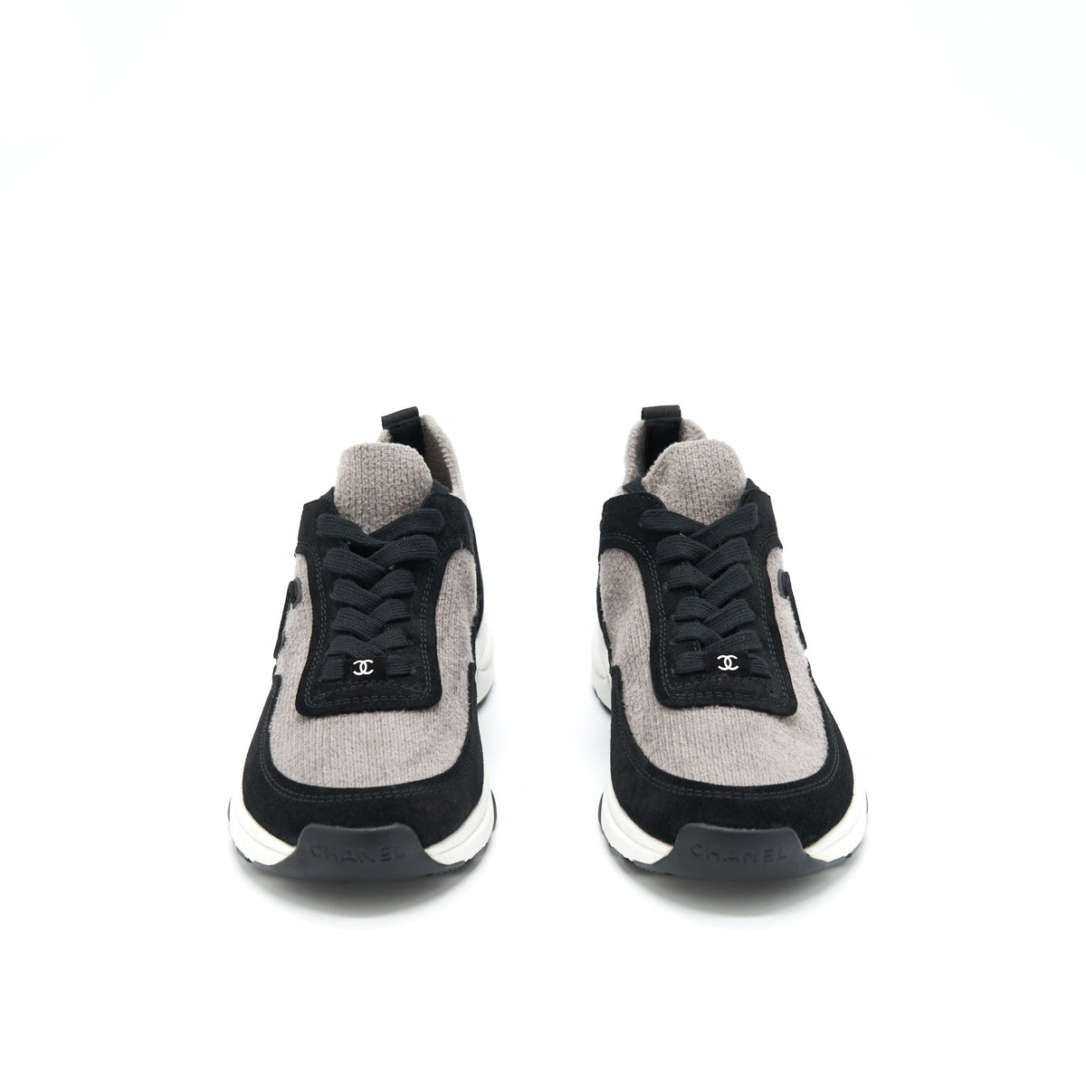 Chanel Size 37 Women’s Sneakers Grey/ Black
