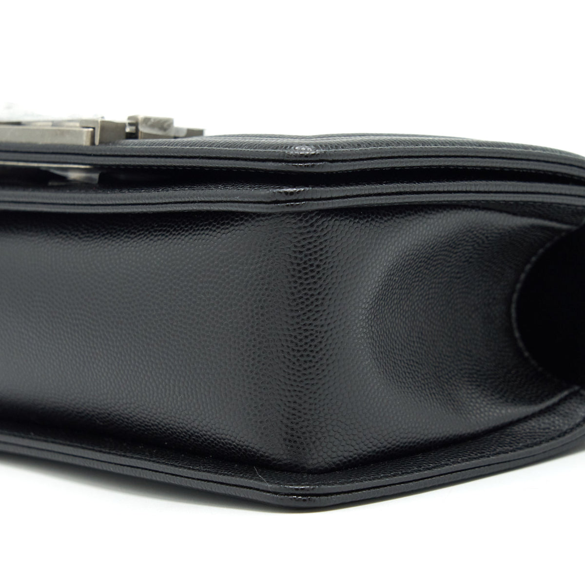 Chanel Small Boy Bag Caviar Black Ruthenium Sliver Hardware (Microchip）