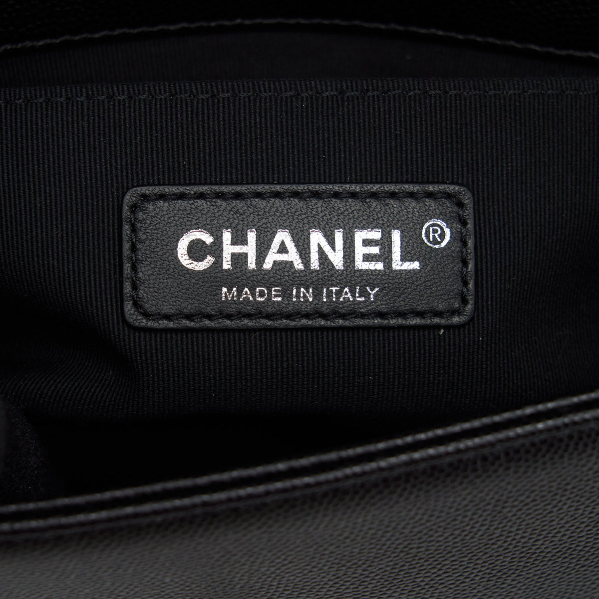 Chanel Small Boy Bag Caviar Black Ruthenium Sliver Hardware (Microchip）