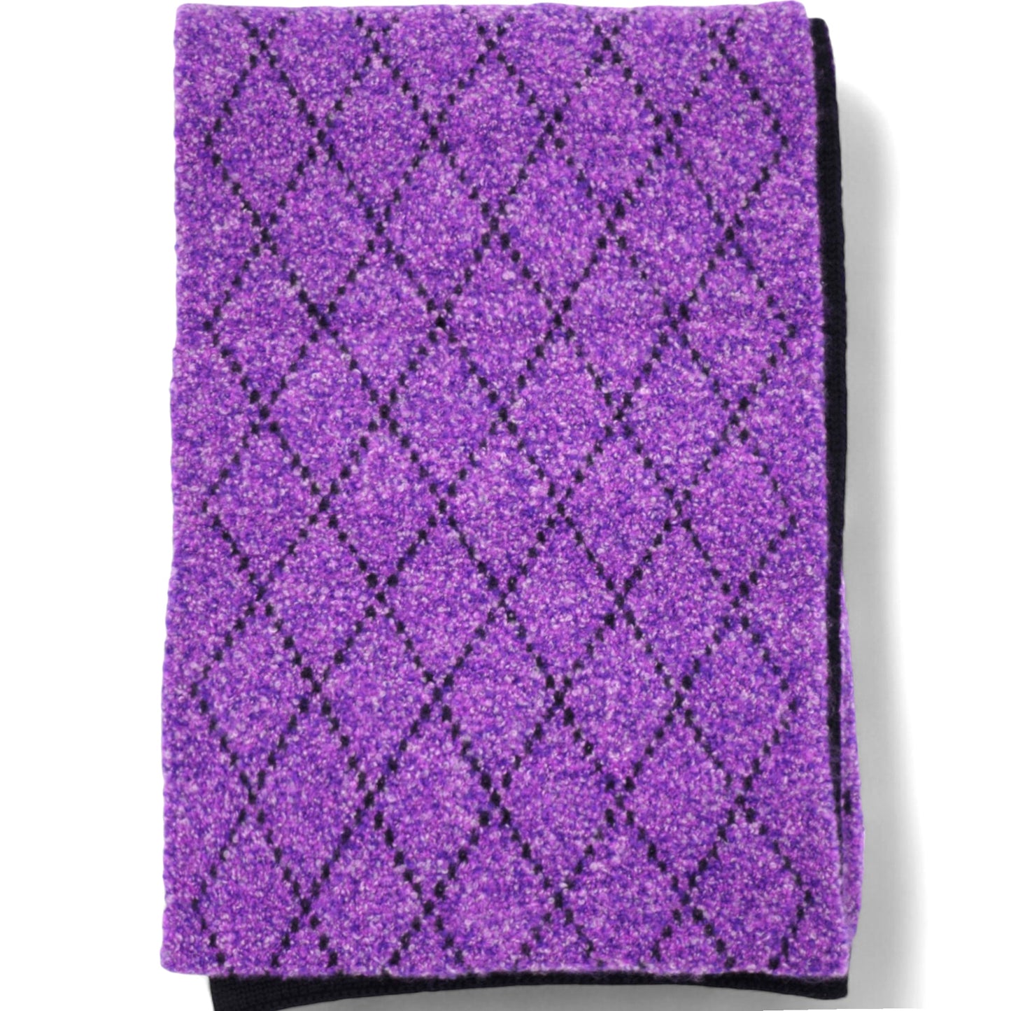 Chanel CC Logo Purple Cashemere Scarf