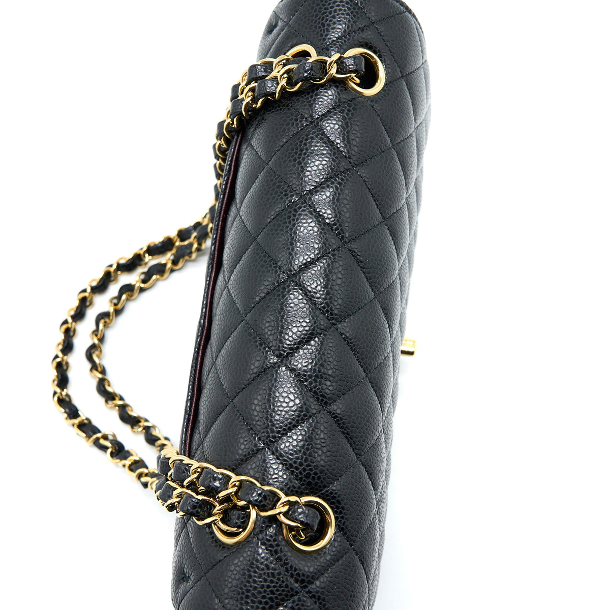 Chanel Medium Classic Double Flap Bag Caviar Black GHW (Microchip)