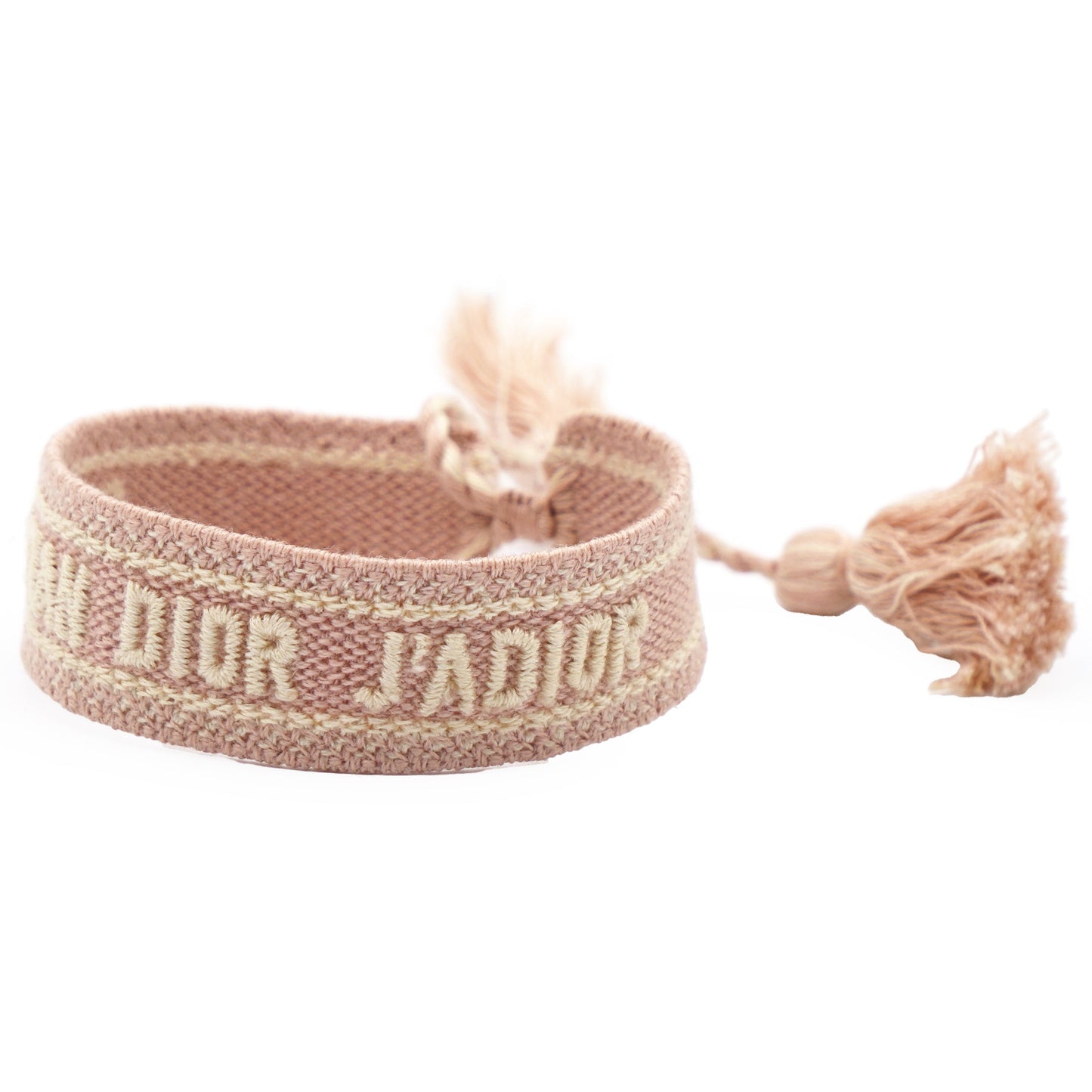 Dior Woven Cotton J'Adior Friendship Bracelet Nude