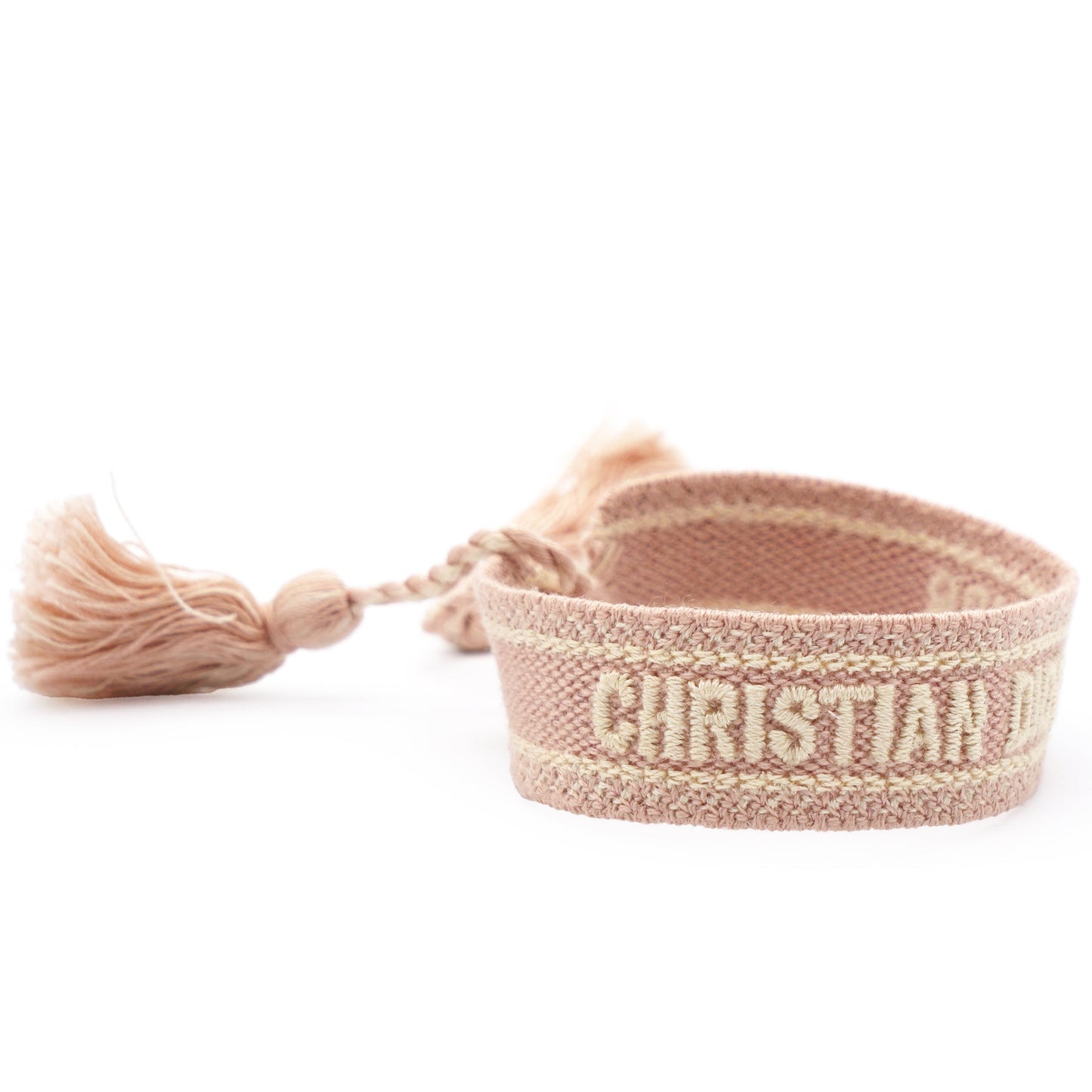 Dior Woven Cotton J'Adior Friendship Bracelet Nude