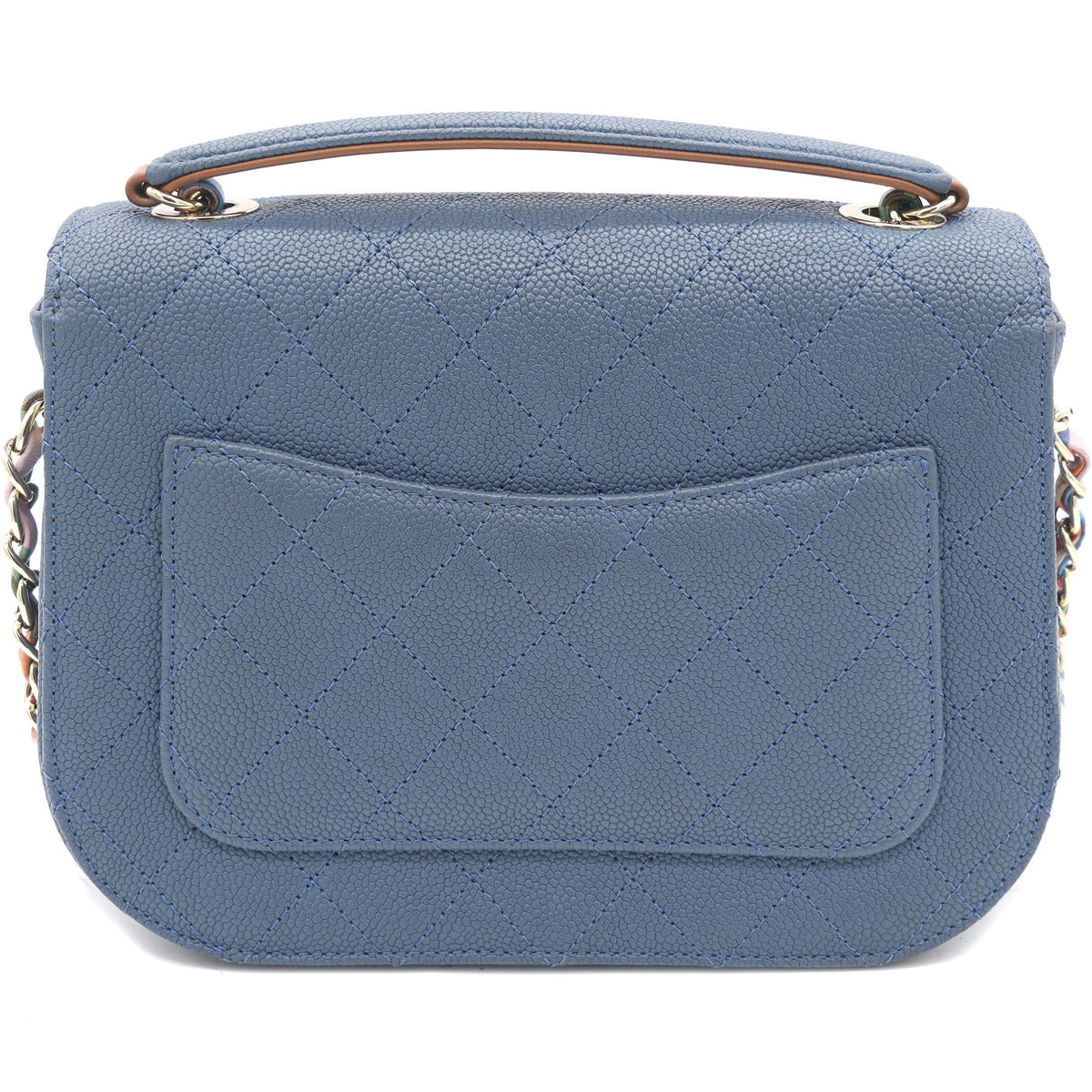 Chanel Thread Around Cuba Flap Bag Blue