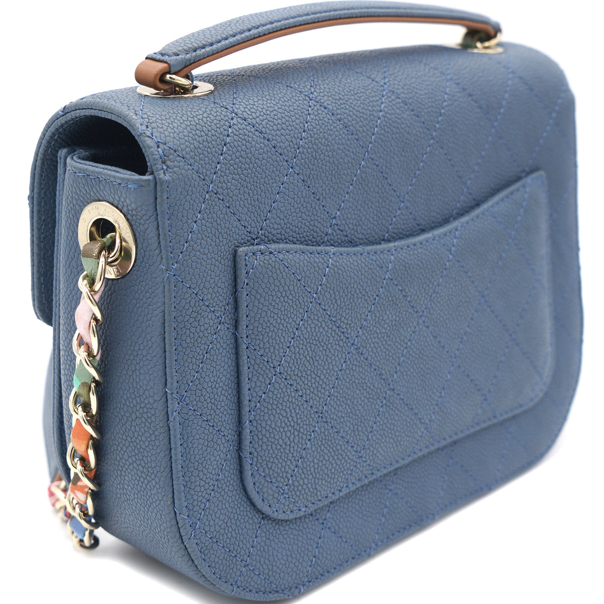 Chanel Thread Around Cuba Flap Bag Blue
