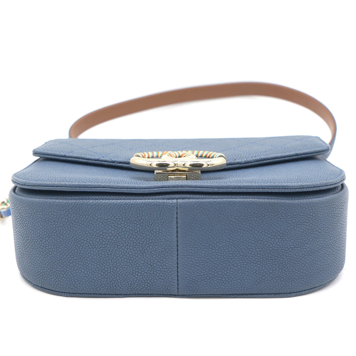 Chanel Thread Around Cuba Flap Bag Blue