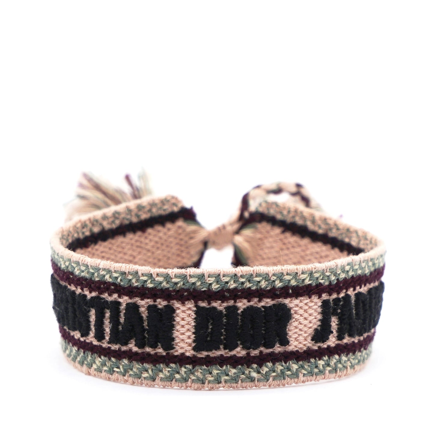 Dior Woven Cotton J'Adior Friendship Bracelet Pink