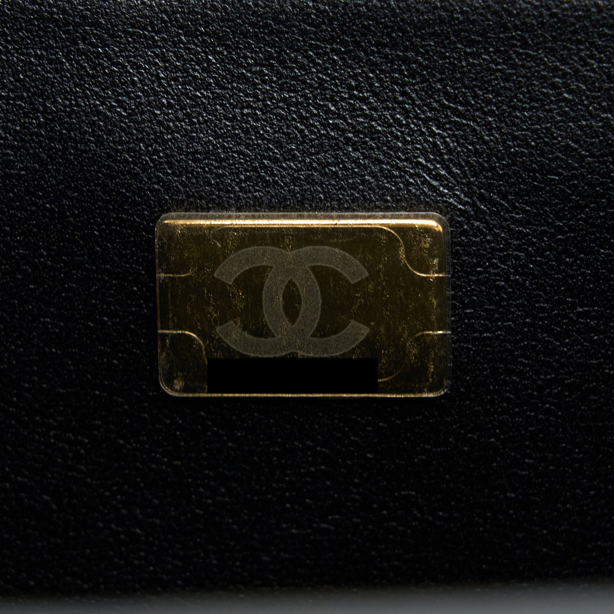 Chanel Top Handle Mini Rectangular Flap Bag Lambskin Black LGHW (Microchip)