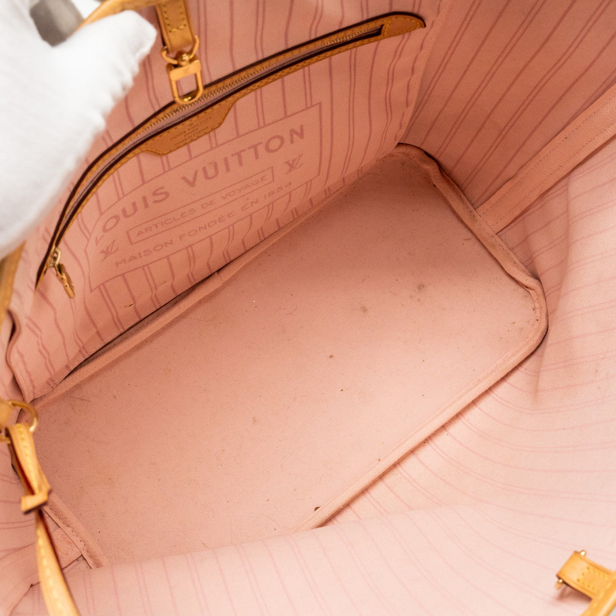 Louis Vuitton Neverfull MM Damier Azur Canvas GHW
