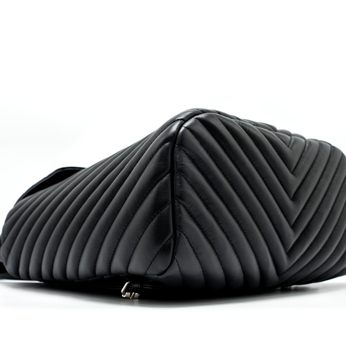 Chanel Urban Spirit Backpack Chevron Calfskin Black SHW