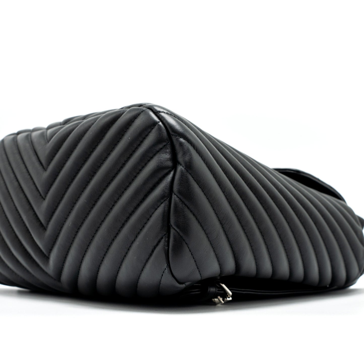 Chanel Urban Spirit Backpack Chevron Calfskin Black SHW