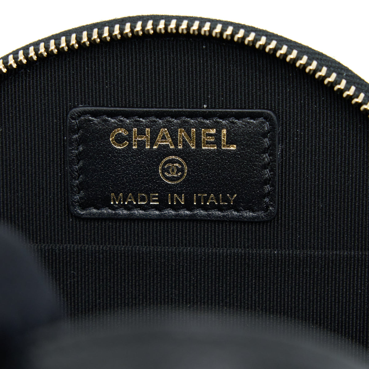 Chanel Mini Round Purse Vanity Caviar Black LGHW