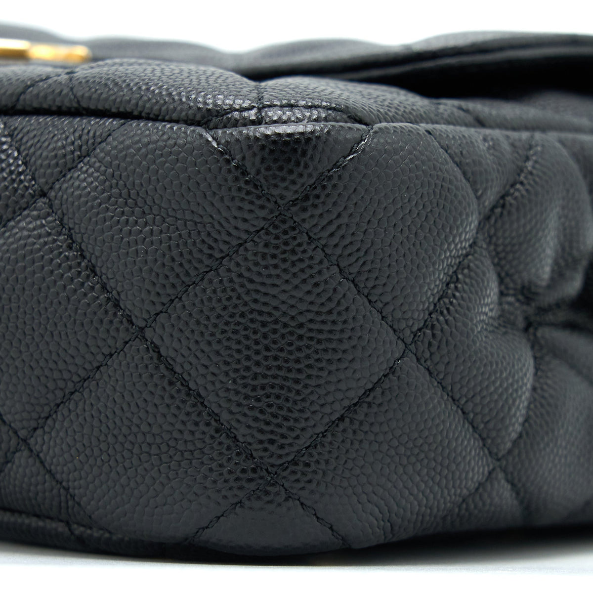 Chanel Small Hobo Bag Caviar Black GHW (Microchip)