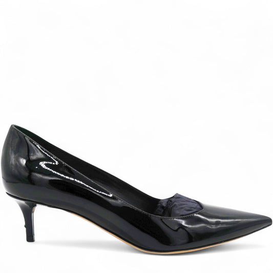 Dior Black Patent Leather Pointed Toe Pumps Size37