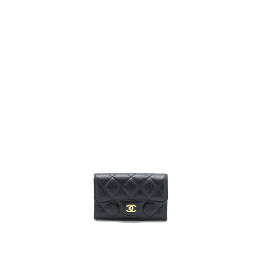 Chanel Classic Flap holder Caviar Black GHW