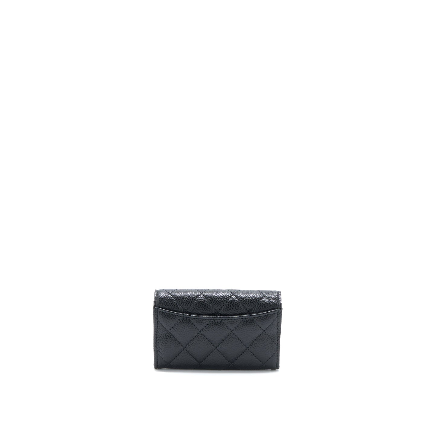 Chanel Classic Flap holder Caviar Black GHW