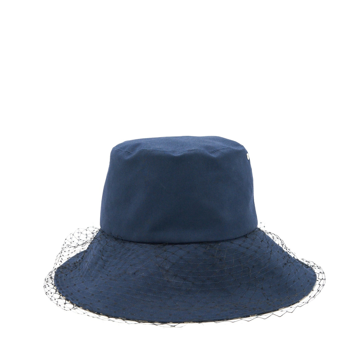 Dior size 57 TEDDY-D LARGE BRIM BUCKET HAT WITH VEIL