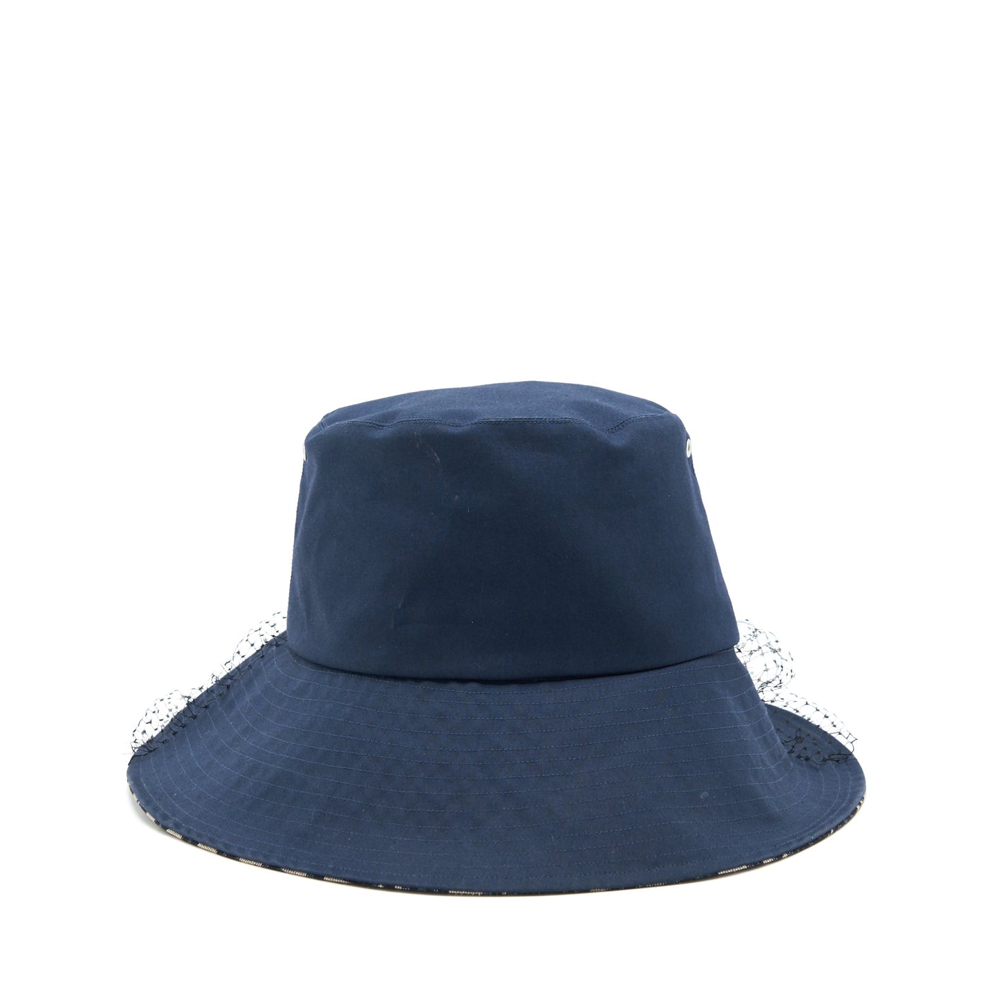Dior size 57 TEDDY-D LARGE BRIM BUCKET HAT WITH VEIL
