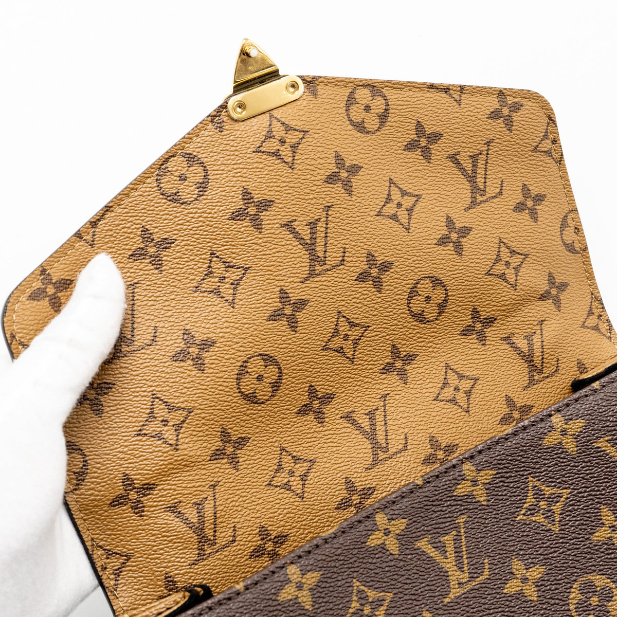 Louis Vuitton Pochette Metis monogram reverse canvas GHW
