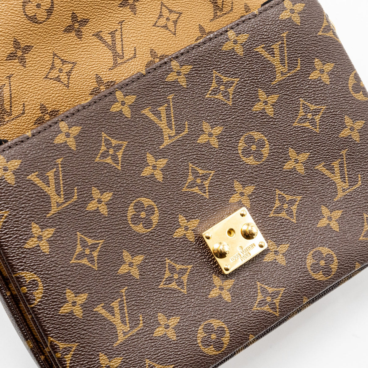 Louis Vuitton Pochette Metis monogram reverse canvas GHW