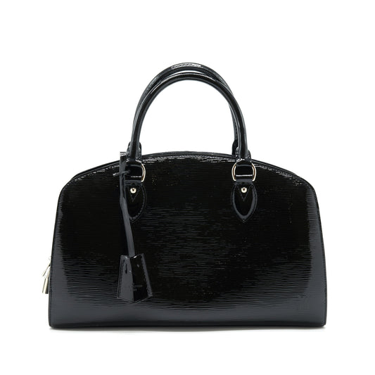 Louis Vuitton Bowling Bag EPI Patent Black