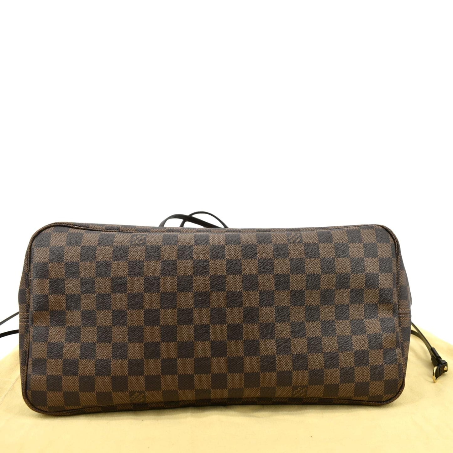 LOUIS VUITTON Neverfull GM Damier Ebene Tote Shoulder Bag Brown