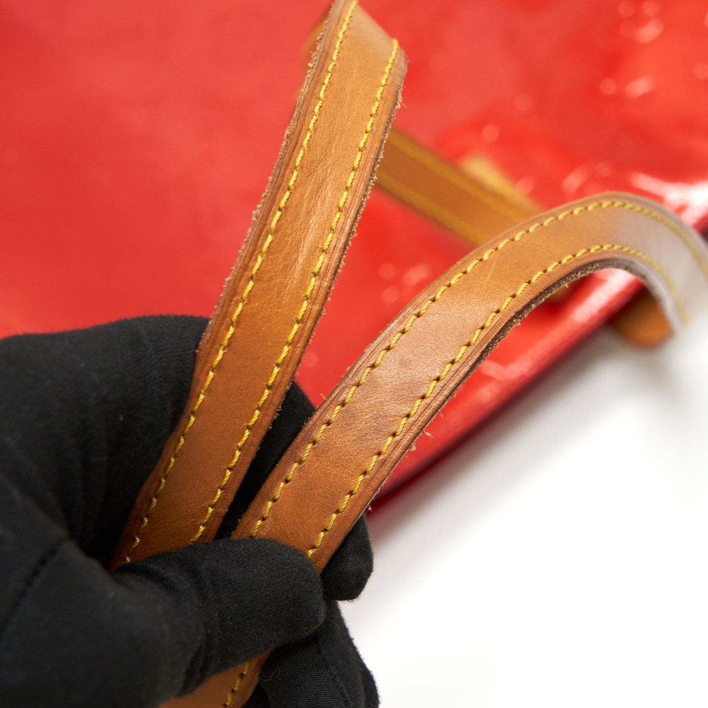 Louis Vuitton Patent leather shopping Tote Bag