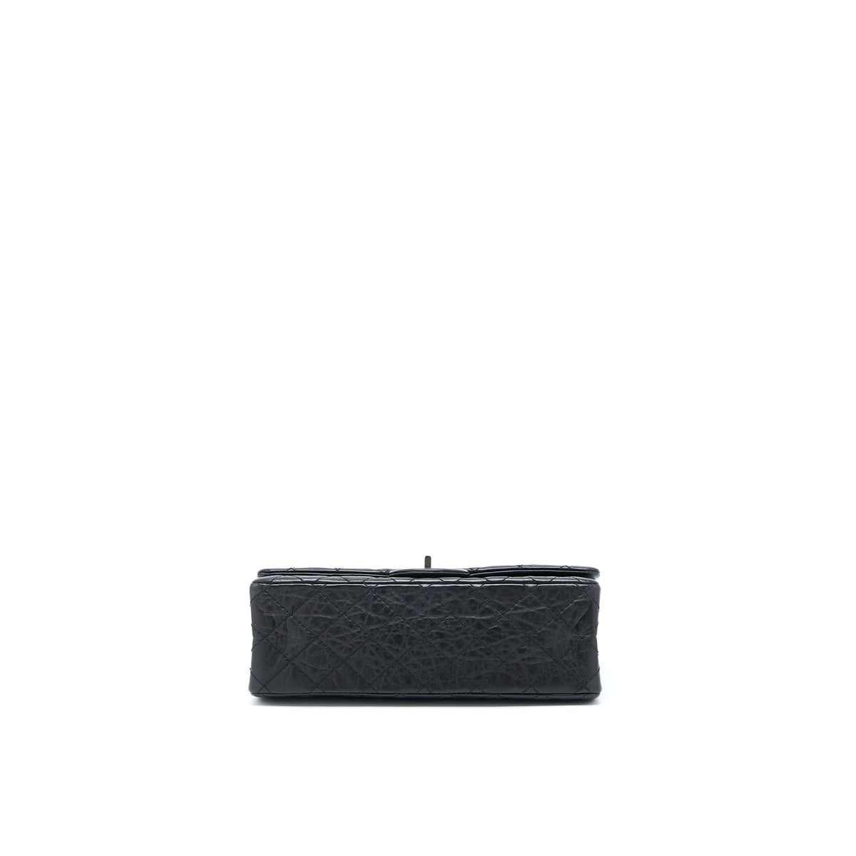 Chanel Small 2.55 Reissue Flap Bag Aged Calfskin Black With Ruthenium Hardware