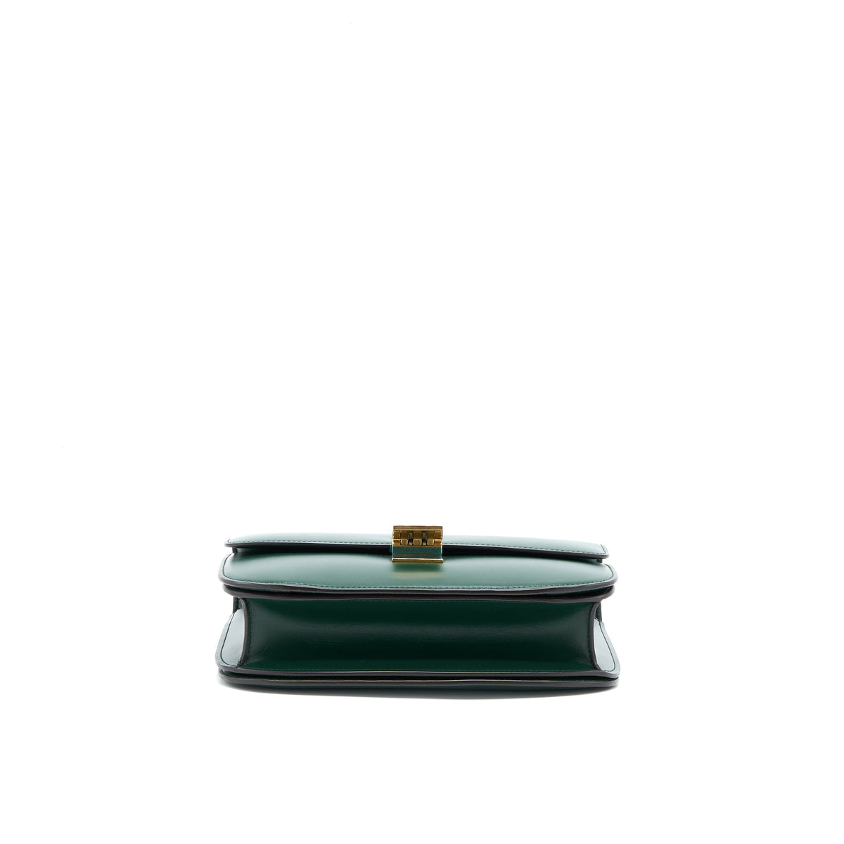 Celine Medium Classic Box Bag Calfskin Green GHW