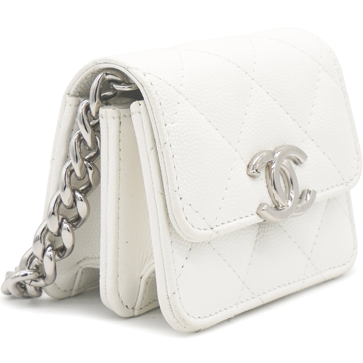 Chanel CC Calfskin white 2022 Mini