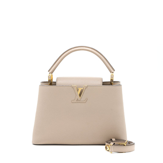 Louis Vuitton Capucine MM Taurillon Galet GHW