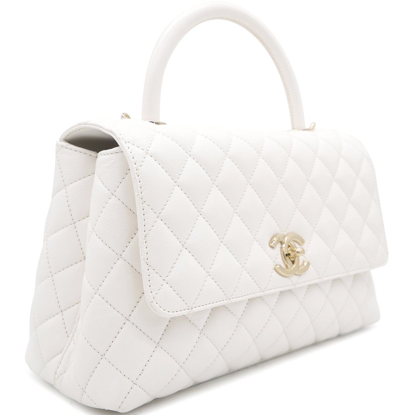 Chanel Caviar Quilted Medium Coco Handle Flap