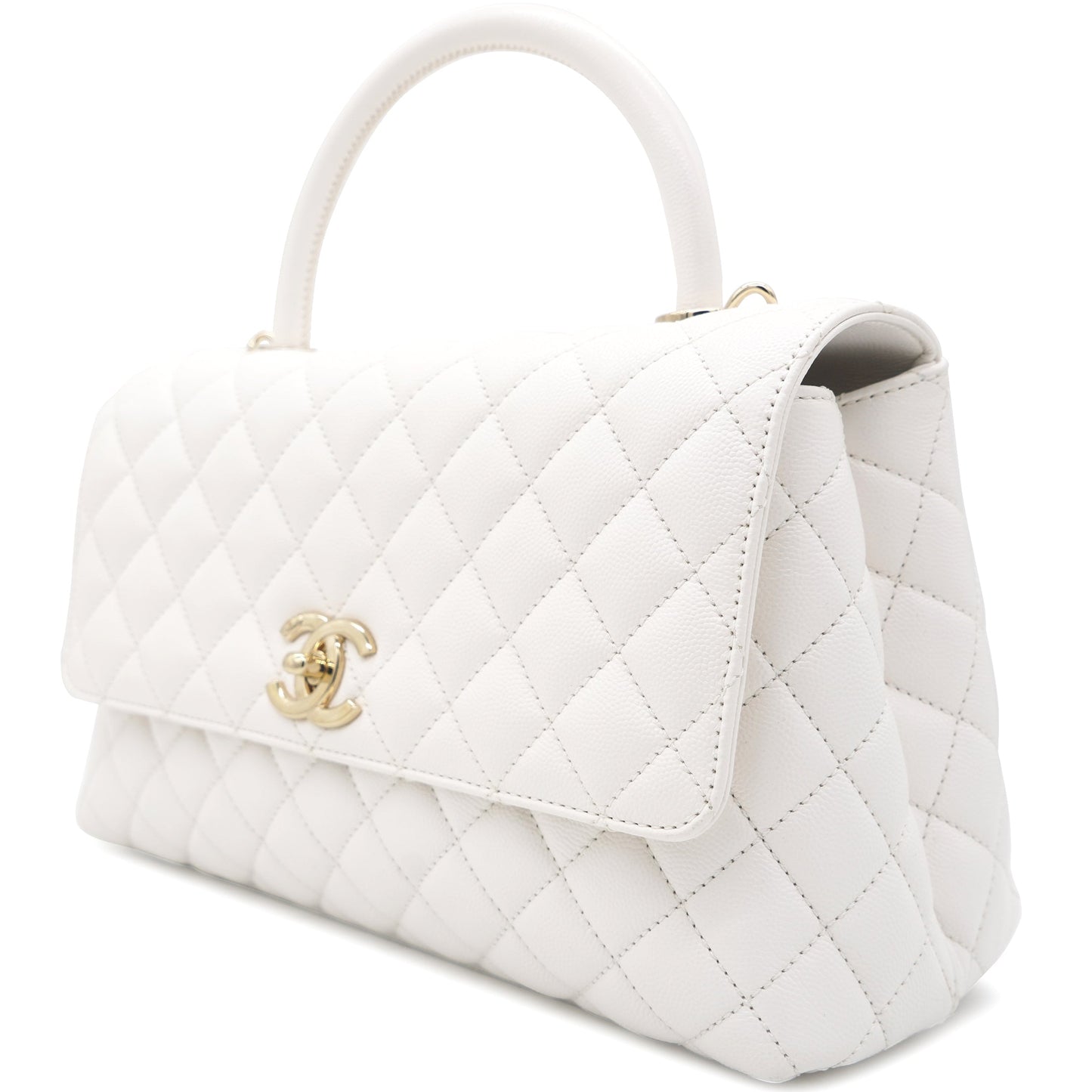 Chanel Caviar Quilted Medium Coco Handle Flap