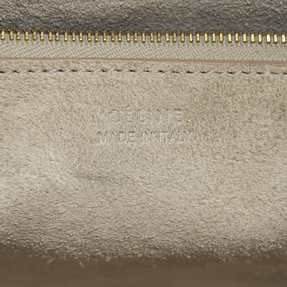 Celine Sangle Bucket Bag Grained Calfskin Clay GHW