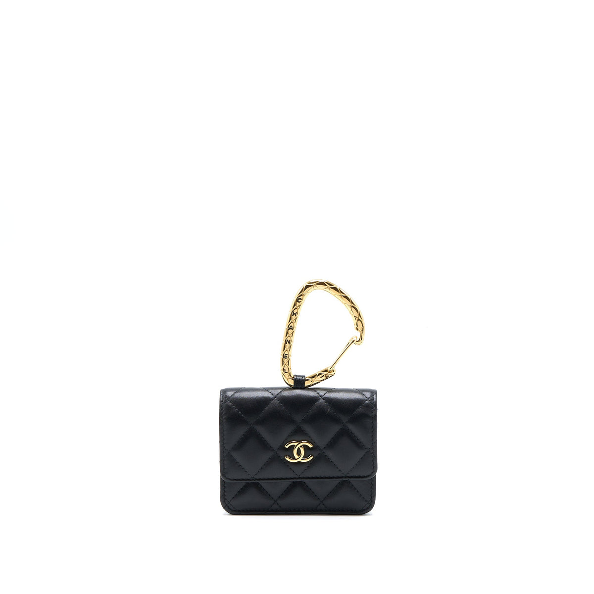Chanel Jewel Hook holder Lambskin Black GHW