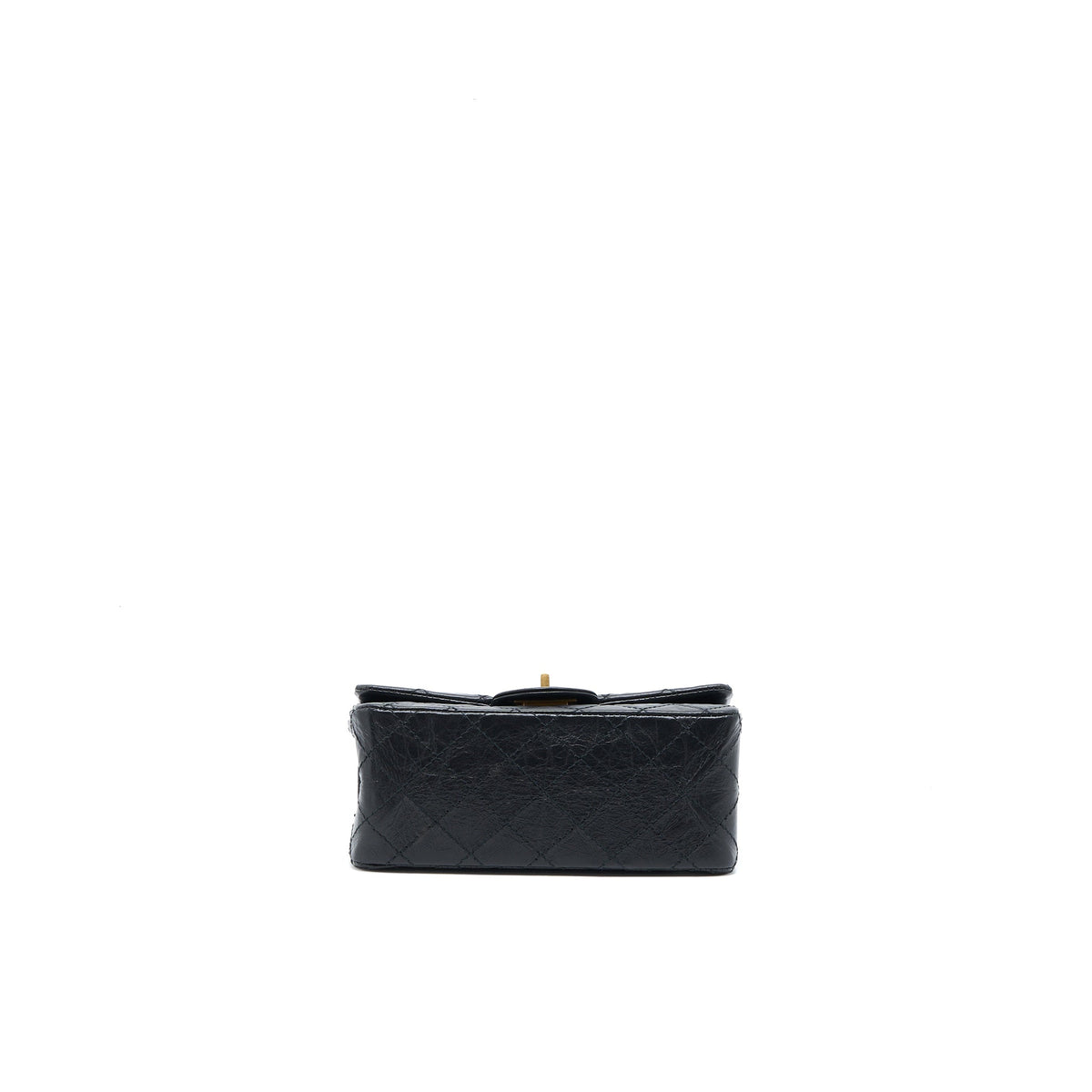 Chanel Mini Reissue 2.55 Flap Bag Aged Calfskin Black Brushed GHW (Microchip)