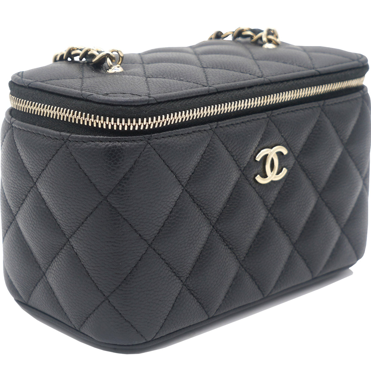 Chanel Mini Caviar Vanity Bag Black