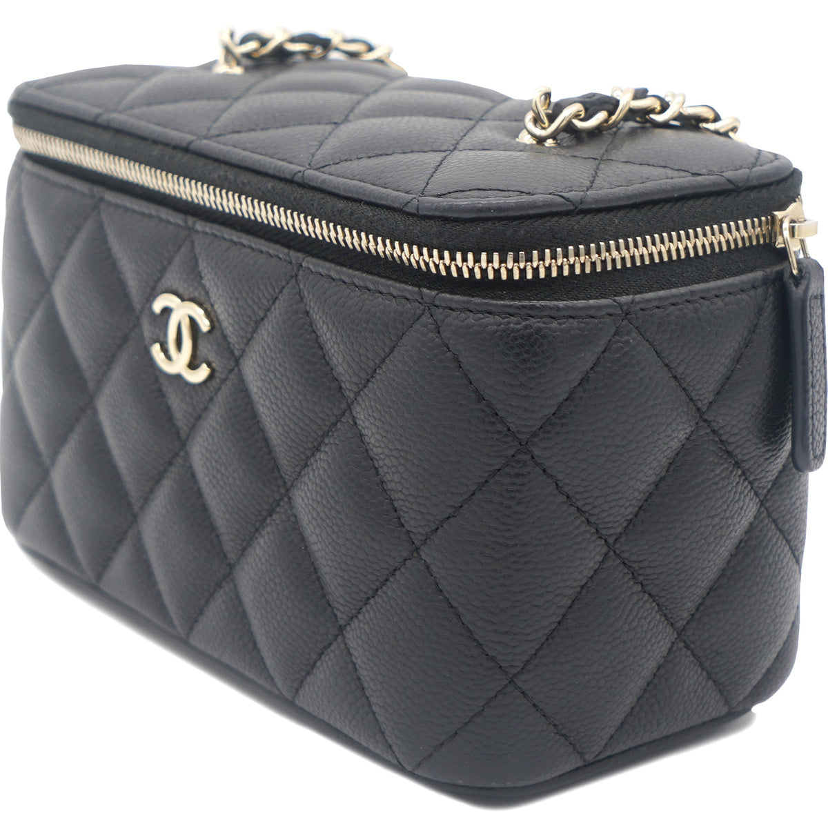 Chanel Mini Caviar Vanity Bag Black
